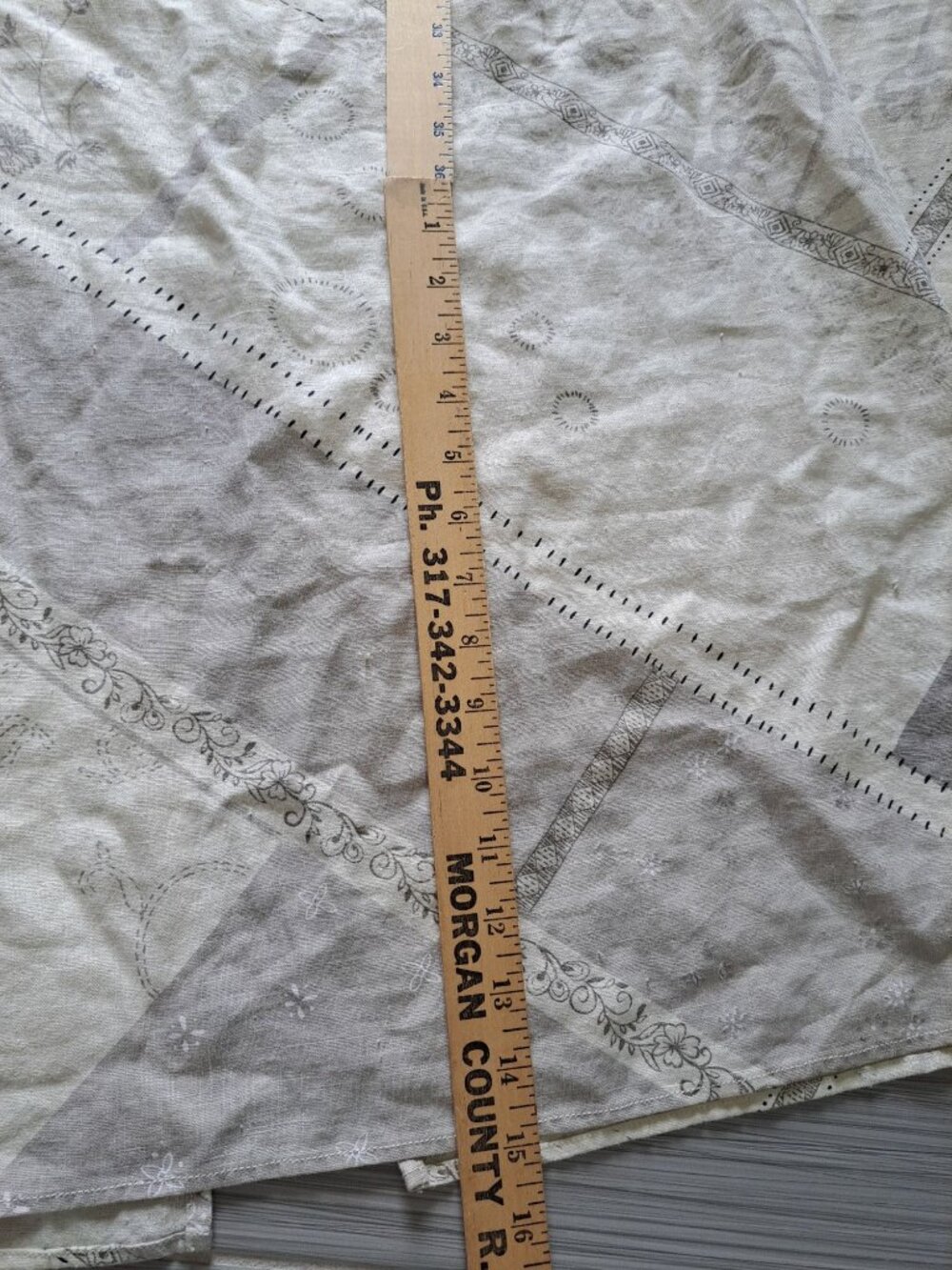 John Paul Richard Linen Sleeveless Maxi Dress Patchwork Print Beige XL Lagenlook - Picture 9 of 9